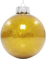 ΜΠΑΛΑ ΠΛΑΣΤΙΚΗ PET ΣΑΜΠΑΝΙ ΓΥΑΛΙΣΤΕΡΗ ΜΕ GLITTER ΣΕΤ 2ΤΜΧ 13CM 600-42718 EUROLAMP