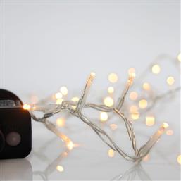 ΧΡΙΣΤΟΥΓΕΝΝΙΑΤΙΚΑ ΛΑΜΠΑΚΙΑ 100 LED ΣΕ ΣΕΙΡΑ 7.9Μ ΘΕΡΜΟ ΛΕΥΚΟ ΜΕ 8 ΠΡΟΓΡΑΜΜΑΤΑ 600-14101 EUROLAMP