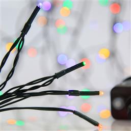 ΧΡΙΣΤΟΥΓΕΝΝΙΑΤΙΚΑ ΛΑΜΠΑΚΙΑ 180 LED ΣΕ ΣΕΙΡΑ 11.9Μ ΠΟΛΥΧΡΩΜΑ ΜΕ 8 ΠΡΟΓΡΑΜΜΑΤΑ 600-13229 EUROLAMP