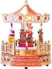 ΚΑΡΟΥΖΕΛ ΚΟΚΚΙΝΟ-ΧΡΥΣΟ 13 LED ΜΕ ΜΕΤΑΣΧ/ΣΤΗ ΜΕ ΜΟΥΣΙΚΗ/ΚΙΝΗΣΗ 18X20X22,5CM 600-45804 EUROLAMP