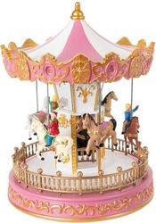 ΚΑΡΟΥΖΕΛ ΜΕ ΖΩΑΚΙΑ ΡΟΖ ΜΕ ΜΕΤΑΣΧ/ΣΤΗ ΜΕ ΜΟΥΣΙΚΗ ΚΑΙ ΚΙΝΗΣΗ 18.2X18.2X23,5CM 600-46321 EUROLAMP