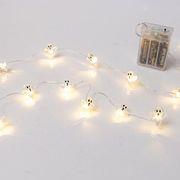 ΣΕΙΡΑ 20 MINI LED ΦΑΝΤΑΣΜΑΤΑΚΙΑ 3XAA TIMER ΑΣΗΜΙ ΧΑΛΚΙ. ΚΑΛ. ΘΕΡΜΟ ΛΕΥΚΟ ΠΡΟΕΚΤ. 30CM IP20 EUROLAMP