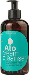 ATO CREAM CLEANSER ΚΑΘΑΡΙΣΤΙΚΟ ΠΡΟΣΩΠΟΥ & ΣΩΜΑΤΟΣ ΗΠΙΑΣ ΔΡΑΣΗΣ ΓΙΑ ΚΑΘΗΜΕΡΙΝΗ ΦΡΟΝΤΙΔΑ ΕΥΑΙΣΘΗΤΟΥ, ΞΗΡΟΥ & ΜΕ ΤΑΣΗ ΑΤΟΠΙΑΣ ΔΕΡΜΑ 400ML EVDERMIA