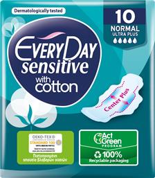 SENSITIVE WITH COTTON NORMAL ULTRA PLUS ΣΕΡΒΙΕΤΕΣ 10 ΤΕΜ. EVERYDAY από το PHARM24
