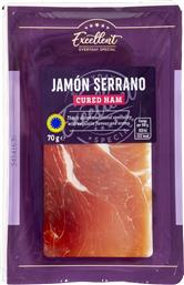 JAMON SERRANO ΦΕΤΕΣ 70G EXCELLENT