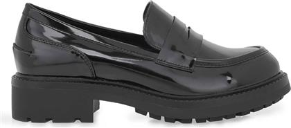 ΓΥΝΑΙΚΕΙΑ LOAFERS ΛΟΥΣΤΡΙΝΙ ΜΕ CHUNKY ΣΟΛΑ - V127E317249J ΜΑΥΡΟ EXE από το NOTOS