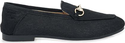 ΓΥΝΑΙΚΕΙΑ LOAFERS PONY SKIN ΜΕ ΧΡΥΣΗ ΜΕΤΑΛΛΙΚΗ ΛΕΠΤΟΜΕΡΕΙΑ - V103R4111817 ΜΑΥΡΟ EXE