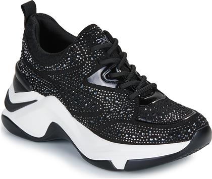 XΑΜΗΛΑ SNEAKERS 106-52EX21-STRASS-BLACK-WHITE EXE