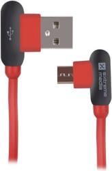 NKA-1199 MICRO USB CHARGE/SYNCE USB CABLE ANGLED 90 1M RED EXTREME MEDIA από το e-SHOP
