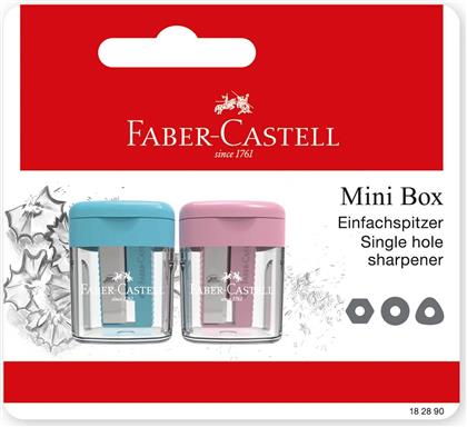 BLISTER 2 ΞΥΣΤΡΕΣ MINI BOX ΣΕ PASTEL ΑΠΟΧΡΩΣΕΙΣ - 077 FABER CASTELL