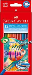 FABER-CASTELL WATERCOLOR PENCILS 12 COLORS + BRUSH FABER CASTELL
