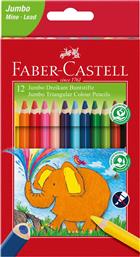 ΞΥΛΟΜΠΟΓΙΕΣ JUMBO ΣΕΤ 12 ΧΡΩΜΑΤΑ - 077116501/ FABER CASTELL