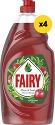 ΥΓΡΟ ΠΙΑΤΩΝ C&F ΚΟΚΚΙΝΑ ΜΟΥΡΑ 4Χ900ML FAIRY