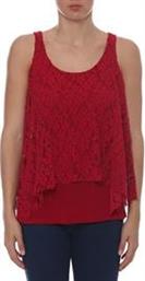 ΚΟΚΚΙΝΗ ΑΜΑΝΙΚΗ ΜΠΛΟΥΖΑ UP CLOTHING FASHION BAZAAR