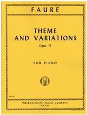 FAURE - THEME AND VARIATIONS OP.73