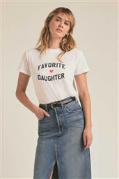 ΓΥΝΑΙΚΕΙΟ T-SHIRT ΜΕ LOGO PRINT - 45FHNTFD5508-WHT ΛΕΥΚΟ FAVORITE DAUGHTER