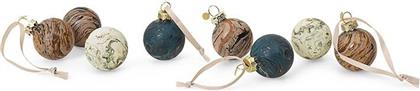 ΣΕΤ ΧΡΙΣΤΟΥΓΕΝΝΙΑΤΙΚΕΣ ΜΠΑΛΕΣ MARBLE BAUBLES S 8-PACK FERM LIVING
