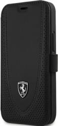 LEATHER COVER OFF TRACK PERFORATED FOR APPLE IPHONE 12 / APPLE IPHONE 12 PRO BLACK FERRARI από το e-SHOP