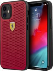 LEATHER COVER OFF TRACK PERFORATED FOR APPLE IPHONE 12 MINI REDFESPEHCP12SRE FERRARI από το e-SHOP