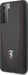 TRACK SILICONE CASE PERFORATED SAMSUNG GALAXY S21+ 5G G996 BLACK FEOGOHCS21MBK FERRARI