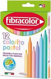 FIBRACOLOR ΜΑΡΚΑΔΟΡΟΙ COLORITO PASTEL ΛΕΠΤΟΙ 12ΤΜΧ (539SW012SEP28)