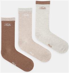 ΚΑΛΤΣΕΣ 3-PACK ΧΡΩΜΑ: ΜΠΕΖ, F6407 FILA