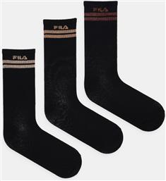 ΚΑΛΤΣΕΣ 3-PACK ΧΡΩΜΑ: ΜΑΥΡΟ, F6410 FILA