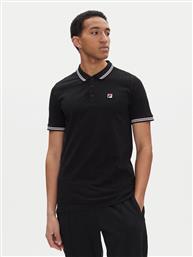 POLO LUBEEK FAM0898 ΜΑΥΡΟ REGULAR FIT FILA