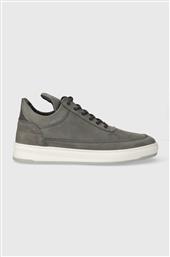 NUBUCK SNEAKERS LOW TOP BASE ΧΡΩΜΑ: ΓΚΡΙ, 10120591002 FILLING PIECES