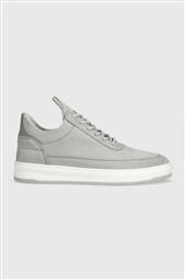 NUBUCK SNEAKERS LOW TOP BASE ΧΡΩΜΑ: ΓΚΡΙ, 10120591288 FILLING PIECES