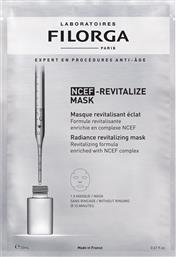 NCEF-REVITALIZE FACE SHEET MASK ΜΑΣΚΑ ΠΡΟΣΩΠΟΥ ΜΙΑΣ ΧΡΗΣΗΣ ΓΙΑ ΠΟΛΛΑΠΛΗ ΑΝΑΖΩΟΓΟΝΗΣΗ & ΛΑΜΨΗ 20ML FILORGA