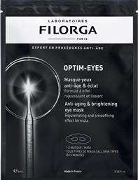 OPTIM EYES ANTI-AGING & BRIGHTENING MASK ΥΦΑΣΜΑΤΙΝΗ ΜΑΣΚΑ ΜΑΤΙΩΝ ΜΕ ΑΝΤΙΓΗΡΑΝΤΙΚΗ ΔΡΑΣΗ ΓΙΑ ΦΩΤΕΙΝΟ ΑΠΟΤΕΛΕΣΜΑ 6ML FILORGA
