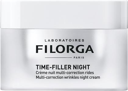 TIME-FILLER NIGHT WRINKLE SMOOTHING NIGHT CREAM ΚΡΕΜΑ ΝΥΧΤΑΣ ΠΡΟΣΩΠΟΥ ΠΟΥ ΜΕΙΩΝΕΙ ΟΡΑΤΑ ΟΛΟΥΣ ΤΟΥ ΤΥΠΟΥΣ ΡΥΤΙΔΩΝ 50ML FILORGA