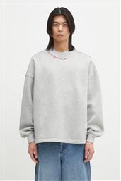 ΜΠΛΟΥΖΑ NEOPRENE EMBROIDERED NECK RELAXED FIT ΧΡΩΜΑ: ΓΚΡΙ, U02SPSCR188NE01GY01 FIORUCCI