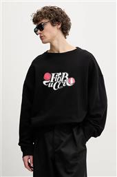 ΒΑΜΒΑΚΕΡΗ ΜΠΛΟΥΖΑ CURLY LOLLIPOP LOGO RELAXED FIT SWEATSHIRT ΧΡΩΜΑ: ΜΑΥΡΟ, U02SPSCR188CJ05BK02 FIORUCCI