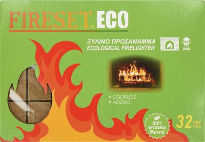 ΠΡΟΣΑΝΑΜΜΑ ΞΥΛΙΝΟ ECO ΑΟΣΜΟ 32 ΤΕΜΑΧΙΑ FIRESET