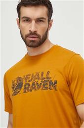 ΜΠΛΟΥΖΑΚΙ LUSH LOGO T-SHIRT ΧΡΩΜΑ: ΚΙΤΡΙΝΟ, F12600219 FJALLRAVEN