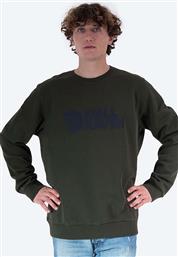 ΒΑΜΒΑΚΕΡΗ ΜΠΛΟΥΖΑ LOGO SWEATER ΧΡΩΜΑ: ΠΡΑΣΙΝΟ, F84142 FJALLRAVEN