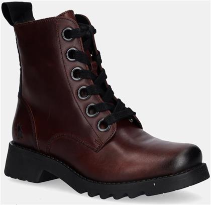 ΔΕΡΜΑΤΙΝΑ WORKERS RAGI539FLY ΧΡΩΜΑ: ΜΠΟΡΝΤΟ, P144539039 FLY LONDON