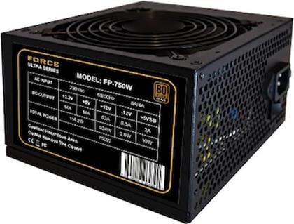 ΤΡΟΦΟΔΟΤΙΚΟ ΥΠΟΛΟΓΙΣΤΗ ULTRA SERIES FP750W 750W ATX 120MM A-PFC 80+ BRONZE - ΜΑΥΡΟ FORCE