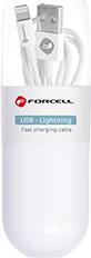 CABLE USB A TO LIGHTNING 8-PIN 1A TUBE WHITE 1M FORCELL από το e-SHOP