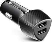 CARBON CAR CHARGER 2XUSB 17W CC50-2A 17W BLACK (TOTAL 17W) FORCELL