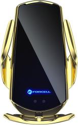 HS1 15W CAR HOLDER WIRELESS CHARGING AUTOMATIC GOLD FORCELL