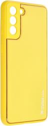LEATHER CASE FOR SAMSUNG GALAXY S21 PLUS YELLOW FORCELL