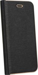 LUNA BOOK FLIP CASE GOLD FOR SAMSUNG GALAXY A21S BLACK FORCELL