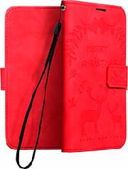 MEZZO BOOK CASE FOR IPHONE 13 REINDEERS RED FORCELL