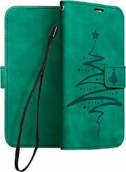 MEZZO BOOK CASE FOR XIAOMI REDMI 9C / 9C NFC CHRISTMAS TREE GREEN FORCELL