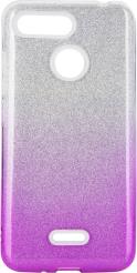 SHINING BACK COVER CASE FOR HUAWEI P SMART 2020 CLEAR/PINK FORCELL