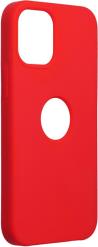 SILICONE CASE FOR IPHONE 12 MINI RED (WITH HOLE) FORCELL