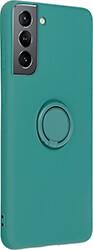 SILICONE RING CASE FOR SAMSUNG GALAXY S20 FE / S20 FE 5G GREEN FORCELL